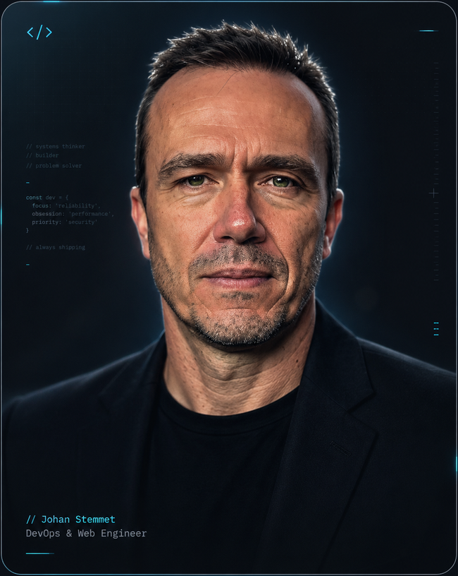 Johan Stemmet, founder of VirtualCoreX